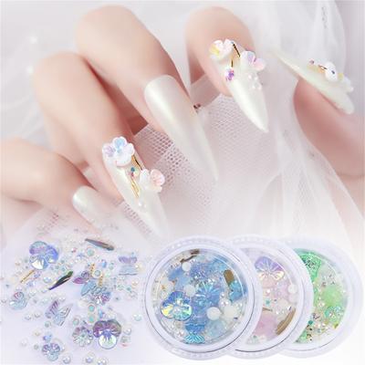  Ice Flower Butterfly Jewelry  Flower Rhinestone Bead Decoration