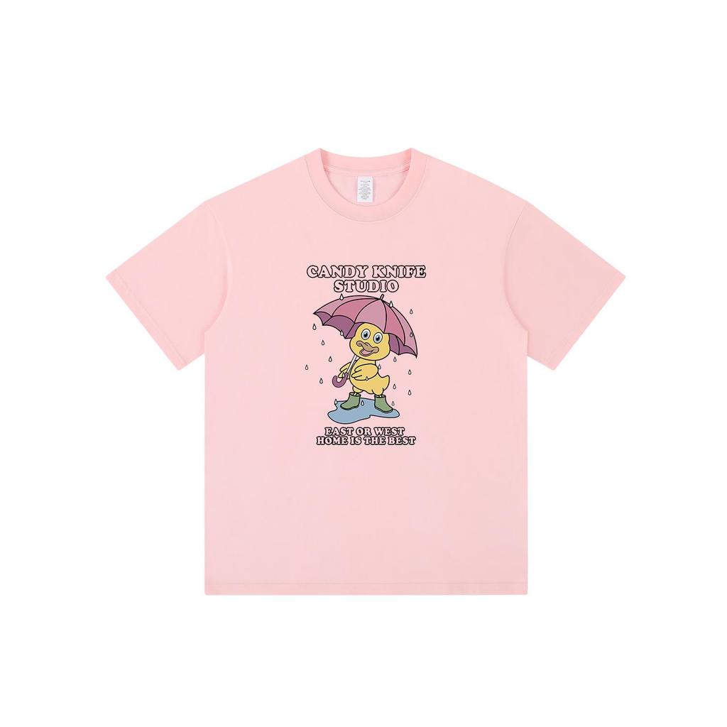 Trendy Cartoon Print Unisex Casual Short Sleeve T-Shirt