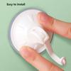 2pcs Suction Cup Hook reusable wall-mounted Vacuum Traceless Suction Cup Plastic Hook Toilet Bathroom Wall Punch-Free hook
