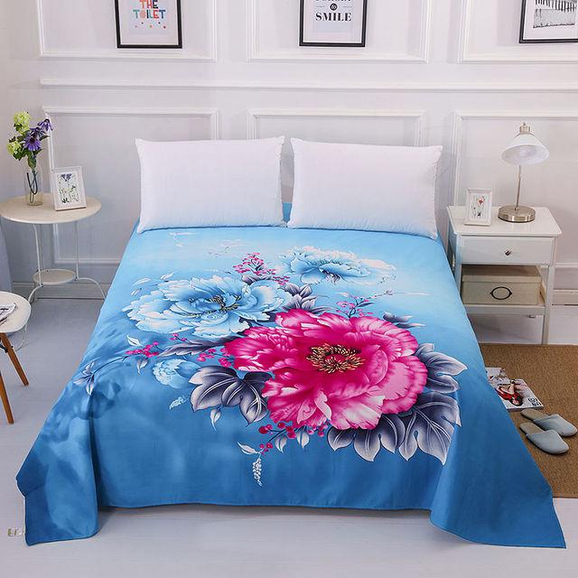 Thicken Brushed Flat Sheet Soft Sanding King Size Bed Sheet Red Wedding Bed Sheet for Cozy Sleep