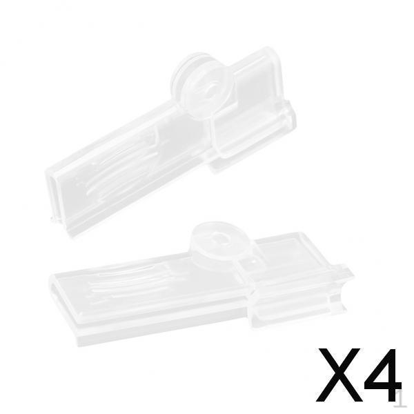 

2xPack of 2 Pcs Milk Carton Seal Clip Box Beverages , Transparent, 4