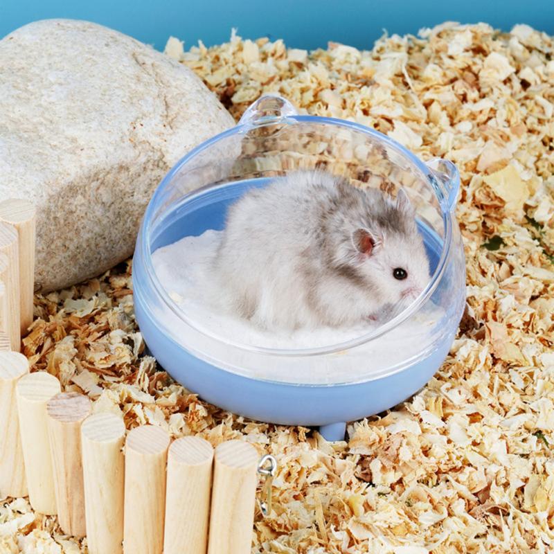 Hamster Transparent Bathing Tub Detachable Anti-splash Large Space Bathroom Sand Nest Pet Supplies