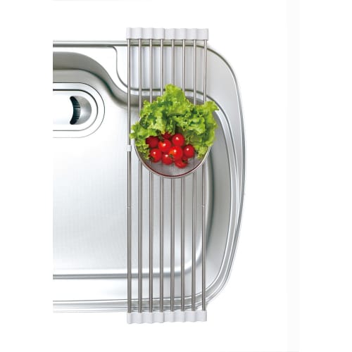 LEC Antibacterial Foldable Sink Drainer with Sliding Rack (Extendable Type), Width 40-60cm, KK00101