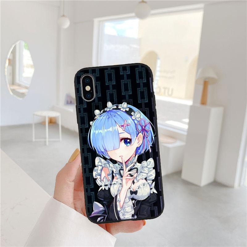 CJ48 Emilia Re Zero Ram Rem Phone Case for Samsung Galaxy S20 S21 S22 Ultra FE + Plus A21S A22 A24 A25 A26 A30 A30S A31