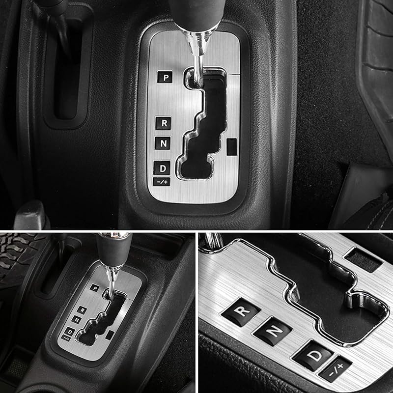 Trim Gear Frame Cover Gear Shift Box Cover for Jeep Wrangler 2012-2018 JK JKU Sport Sahara Freedom Rubicon Unlimited Gear Shift Panel Cover Trim