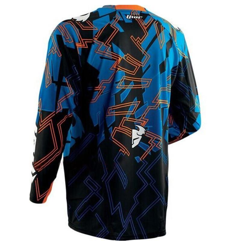Mens Long Sleeve Mountain Bike Jersey Breathable Quick Dry Cycling Shirt Downhill Trail Riding