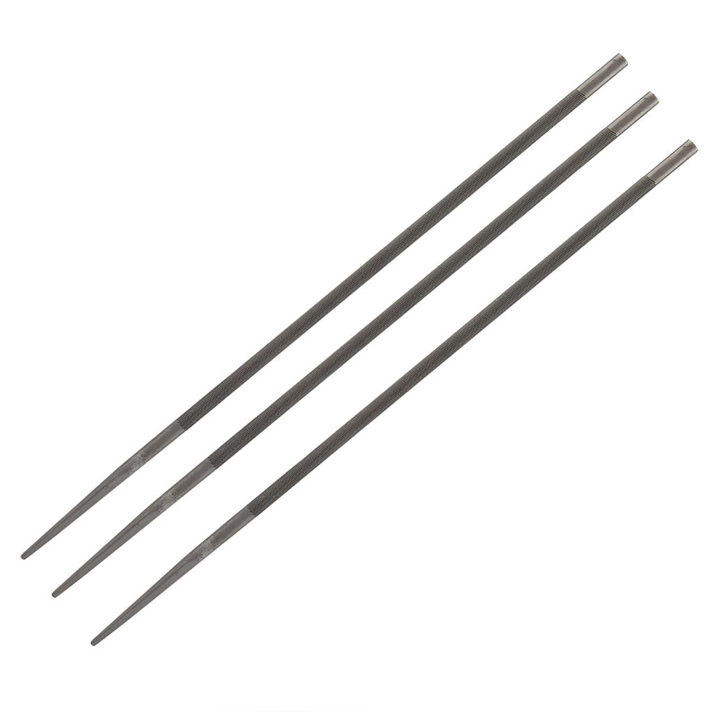 3Pcs 5.2mm Round Chainsaw Saw Chain Files Filing Sharpener Woodworking Accessory Kit