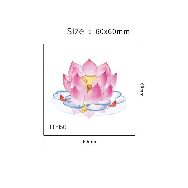 Kleine Blumen Fake Tattoos Handgelenk Knöchel Temporäre Tattoos Wasserdicht, aber leicht zu entfernen