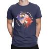 Genshin Impact Chibi Kaeya And Diluc T Shirts Men Anime Game Novelty Tee Shirt Crew