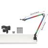 Heavy Duty Overhead Microphone Arm Featuring Easy Assembly Folding Mic Stand For Professional Recording