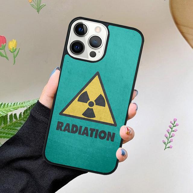 Nuclear Radiation Warning Sign Phone Case For iPhone 17 Air 15 16 11 12 13 14 Pro Max Cover For iPhone 17 Air Max Plus Fundas