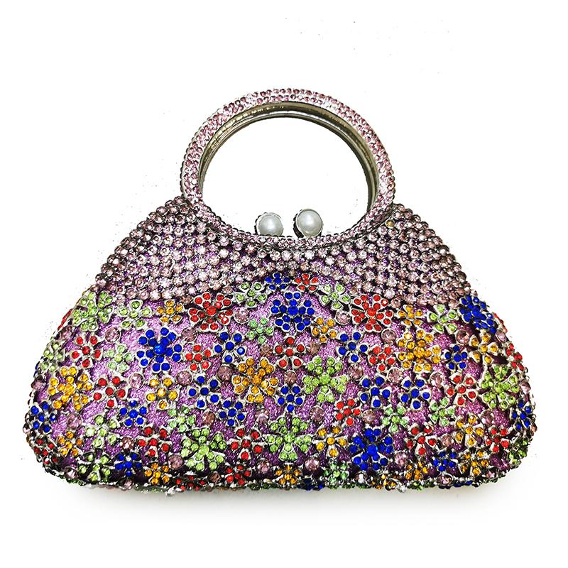 Diamond Evening Top-Handle Rhinestone Handbags WHTUOHENG Crystal Women Clutch Bags Stone Party Purses Designer Blue/Red/White