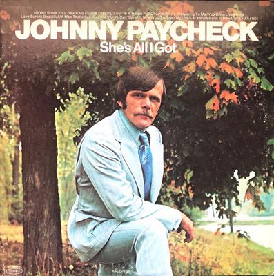 LP Record JOHNNY PAYCHECK - She's All I Got E31141 Epic 1973 US Folk Used