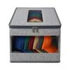 Hat Storage Case with Side Handle and Clear Lid, Closet Shelf Storage Bin for Baseball Hat Use, Enclosed Design for Daily Dust Cover
