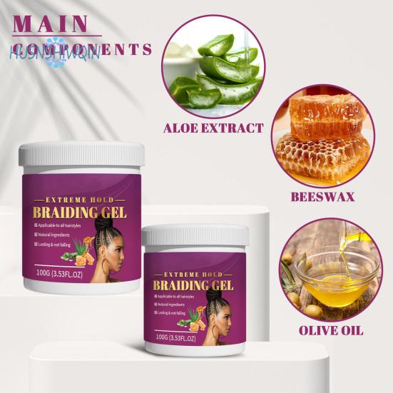 100 g de cire coiffante – Réduit les dommages causés aux cheveux, Anti-chute, Hydratante, Renforce, Éclaircit, Offre une tenue forte – Crème coiffante pour dreadlocks