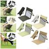 Floor Chair with Back Support Camp Bleacher Cushion Seat Pad Storage Bag Foldable Beach