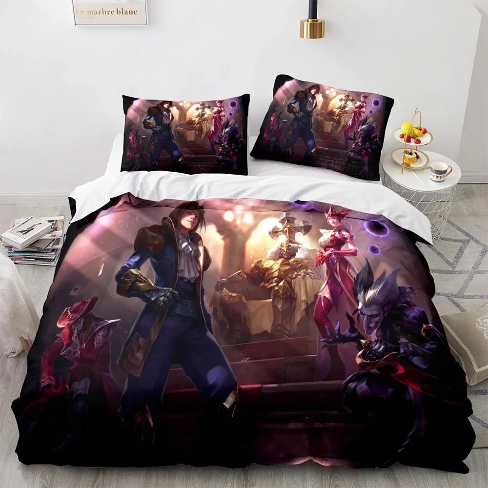 New Print League of Heroes Bedding Set Printed Bed Set With Pillowcase Bed Duvet Cover Soft Single Double Queen Super King Size