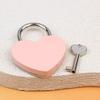 45*59*8Mm Heart Shaped Padlock With Matching Keys Romantic Metal Love Locks For Travel Wedding Gift Diary Bag Luggage Decor