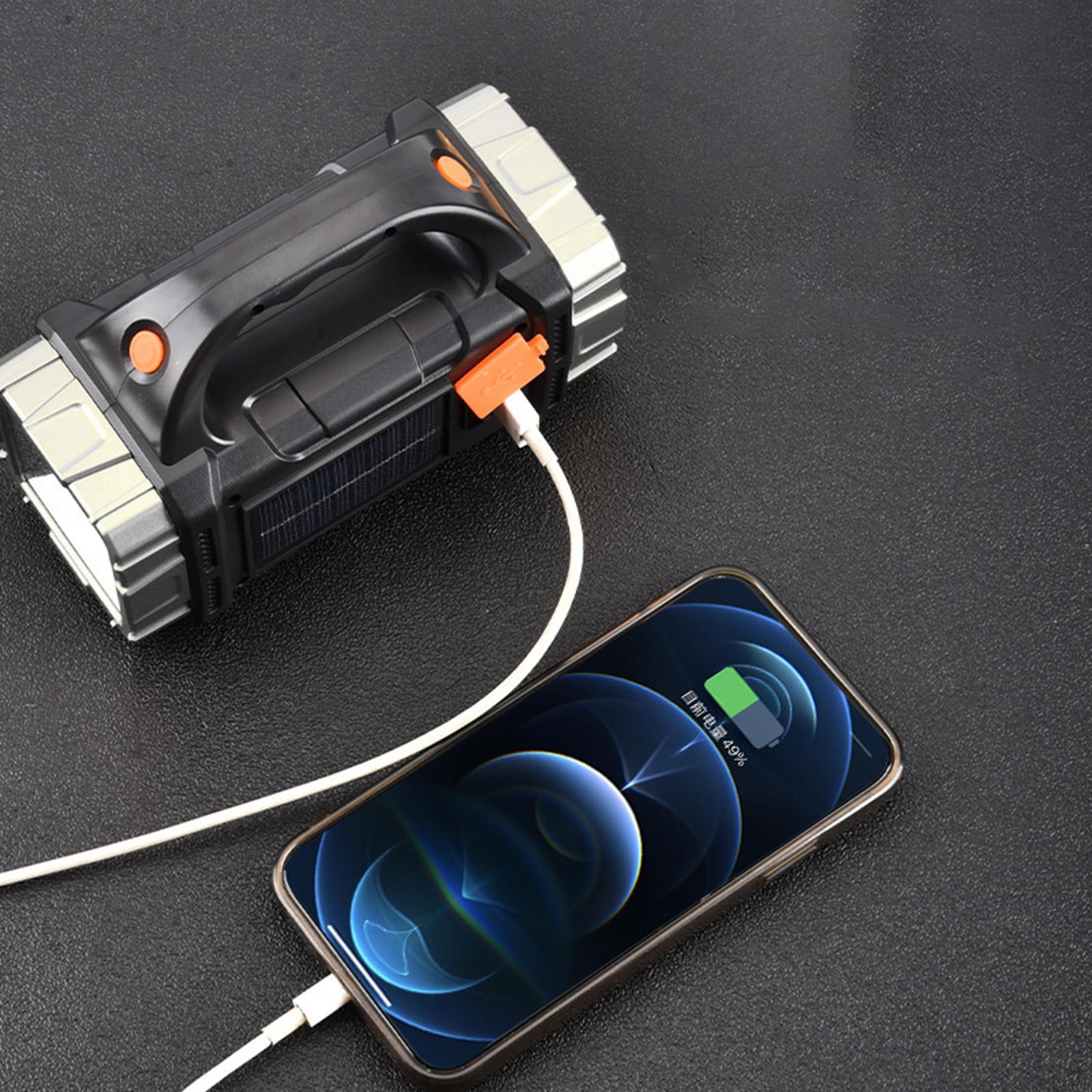 

Светодиодный фонарик Xpe на солнечной энергии, лампа для кемпинга, портативный фонарик COB Side Mini для серебряный