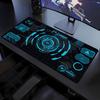 Cyber Circuit Tech Design Extended Mouse Pad Non Slip Rubber Desk Mat For Gaming Laptop Keyboard And Home Office Workstation
