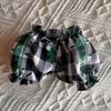 Plaid Pumpkin Dog Pants (13cm-23cm) - Labubu Pet Accessories Shorts