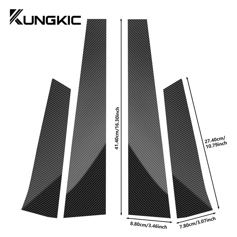 For SEAT Leon Altea 2005 2006 2007-2012 Car Window Door Column B C Pillar Post Trim Cover Glossy Black PC Stickers Accessories