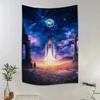 Astronaut Space Pattern Printed Tapestry Home Wall Decoration Tapestry Bedroom Living Room Tapestry