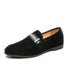Fashion Luxury Fashion Designer New Black Brown Suede Leather Formal Shoes For Men Slip On Loafter Wedding Dress Homecoming