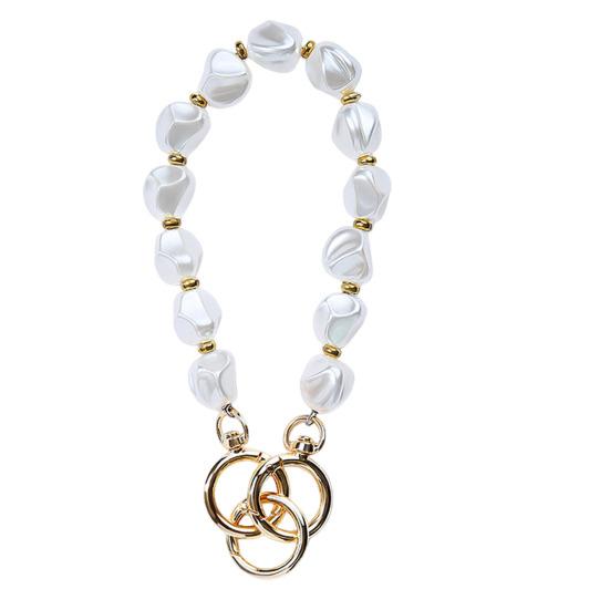 

Ремешок для телефона из искусственного жемчуга с язычком привязи Универсальный ремешок для сотового телефона с функцией громкой связи и защитой от потери телефона