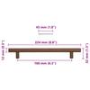 Furniture Handles 10 Pcs Bronze Colored 160 Mm Stainless Steel