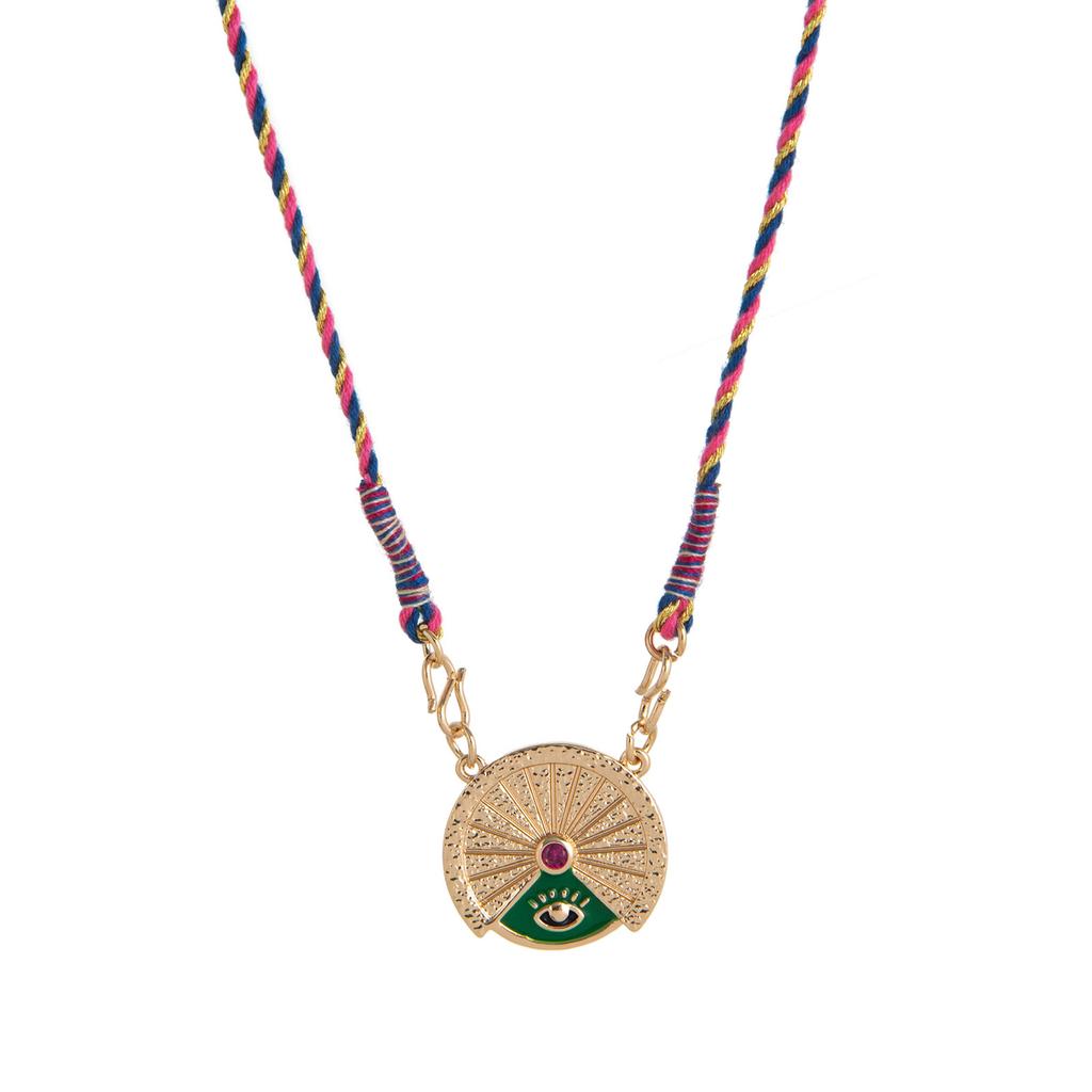 Rotatable Tarot Coin Necklace Adjustable Chain Length Mystical Design Neckchain for Occult Enthusiasts and Lover