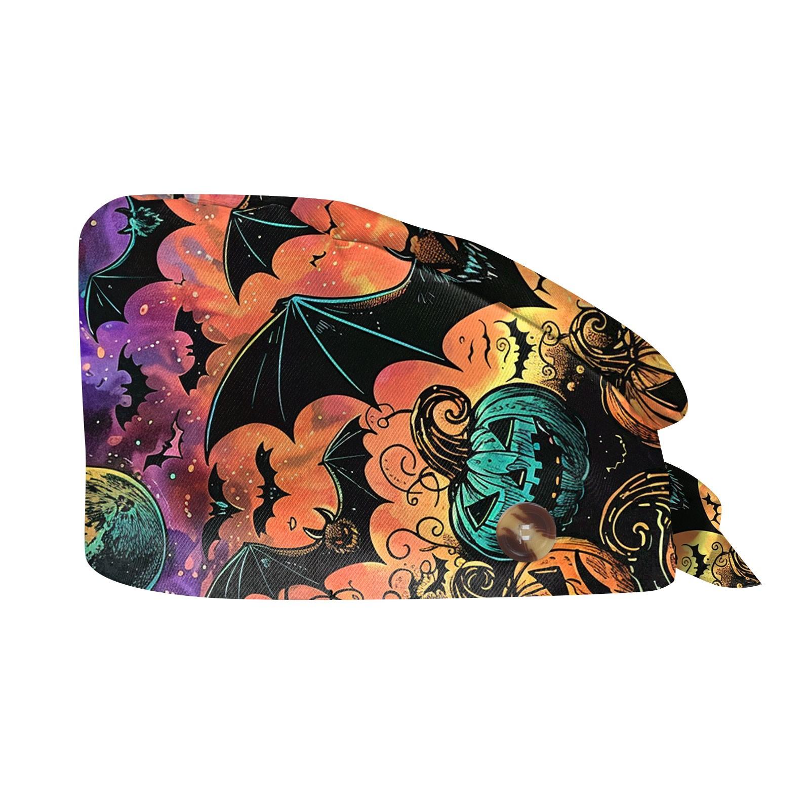 Модная шляпа для работы на Хэллоуин с принтом Повседневная кепка с сумкой One Size жёлтый — фото 9