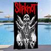 S-Slipknot Goat Skull Beach Towel Microfiber Soft Quick Dry Heavy Metal Skull Print Bath Towel For Rock Fans Swimming Outdoor