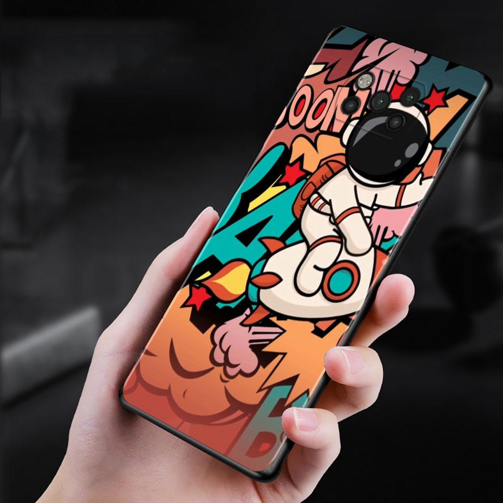 Fall Für Xiaomi Poco X3 Nfc X3 M3 Pro X3 F3 Gt F1 Abdeckung Für Mi 11t 10t pro 9t 11 Hinweis 10 Lite Civi Shell Nette Cartoon Astronaut