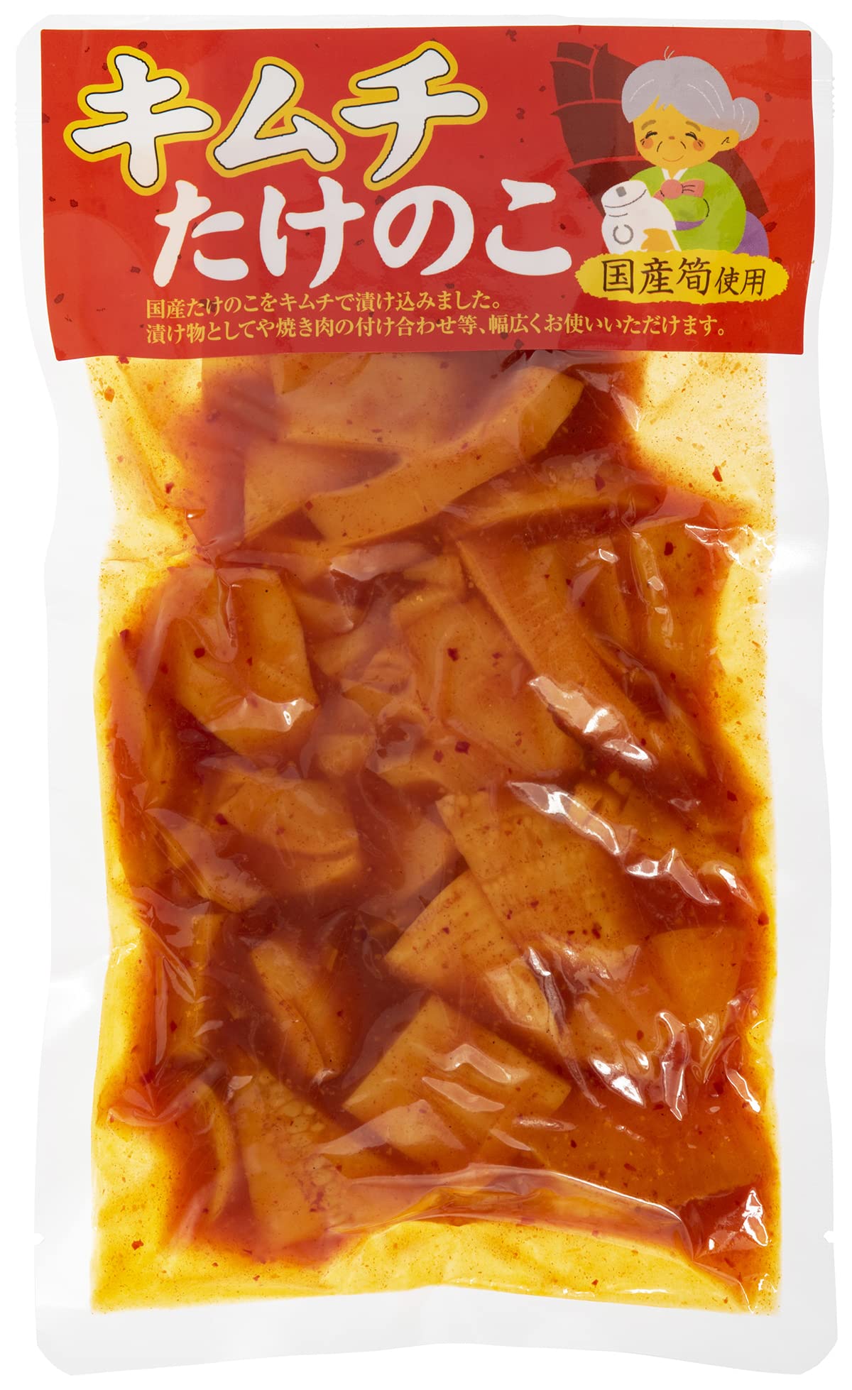 Кимчи из бамбуковых побегов Horeiyoshoku Kyushu, 270 г x 5 упаковок, Японский продукт, Закуска, Острый