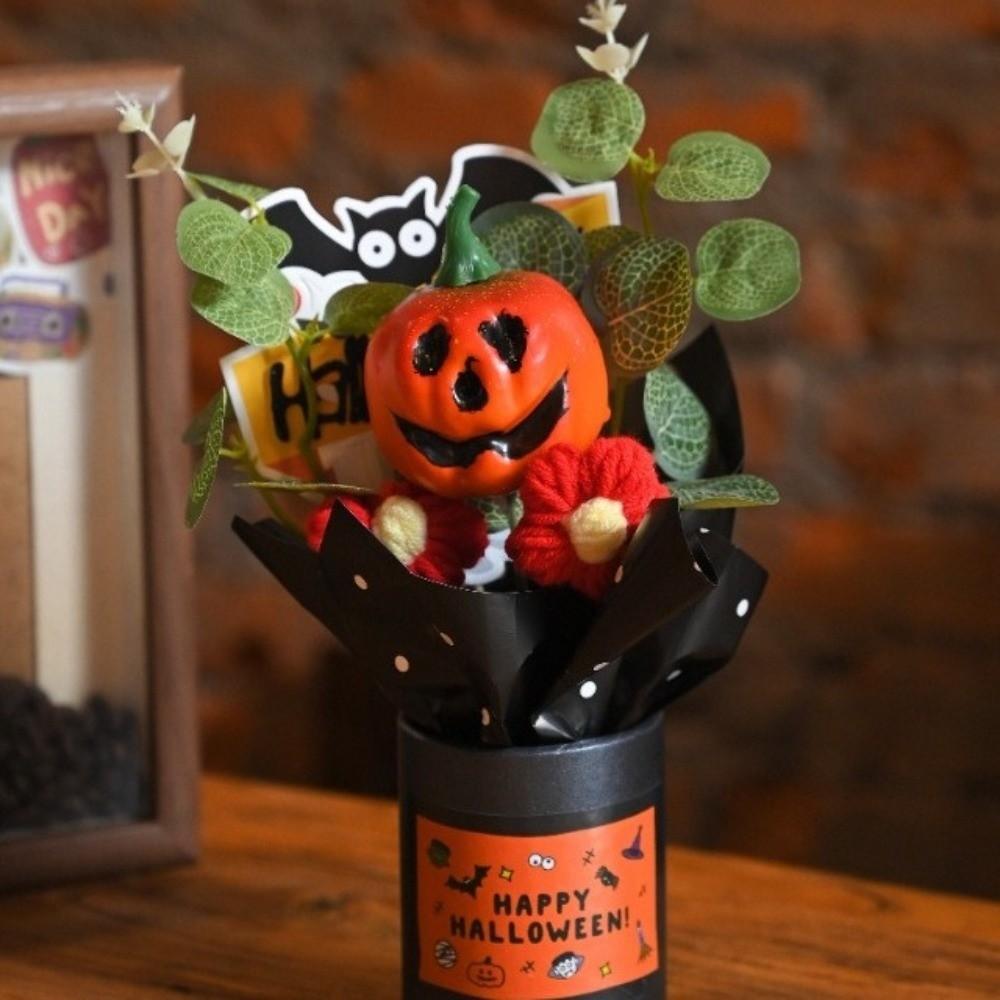 Goth Halloween Gresskardekorasjoner Gresskardesign Kunstige blomsterrekvisitter Festrekvisitter