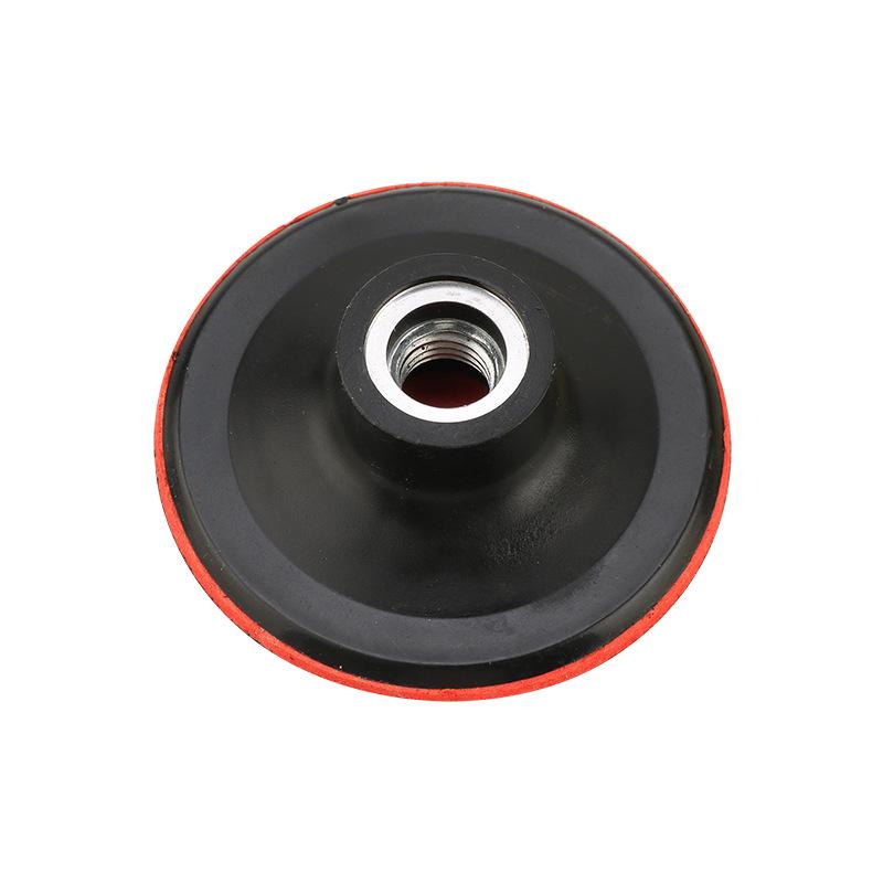 Self-Adhesive 4-Inch Flocking Sandpaper Disc for Angle Grinders - Hook & Loop Polishing Pad.