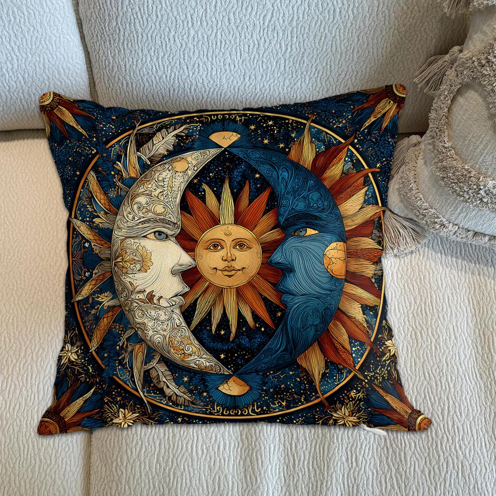 Kawaii Sun God And Angels Ornamental Pillows Decorative Cushion Covers 45X45 Cushions Cover Home Decor Items Decorations Bedroom