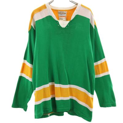 60s 70s Vintage Long Sleeve Sweat Green and Others Men's Used