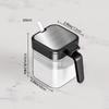 4Pcs Stainless Steel Lids Seasoning Box Set Glass Salt Shake Bottle Fashion Spice Containers  Sugar