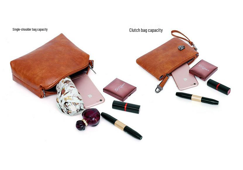2025 Cross-Border E-commerce Fashion: European & American Retro Women's Crossbody & Shoulder Bag Set
