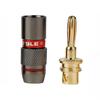 High Quality 4mm Copper Speaker Adapters 24K Gold-Plated Screw-Type Audio Connectors Durable Banana Plug