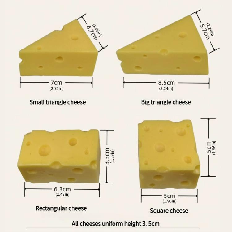 Decorative Cheese Artifact Sturdy Plastic Component For Display And Education