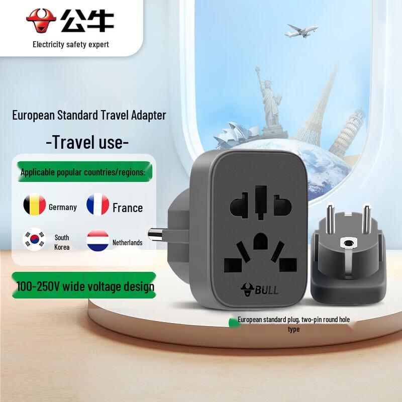 BULL Euro Standard Travel Power Adapter
