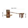 Wooden Hamster Platform Toy Multifunctional Wood Chinchilla Activity Playground Stand Ladder for Playing Climbing Chewing