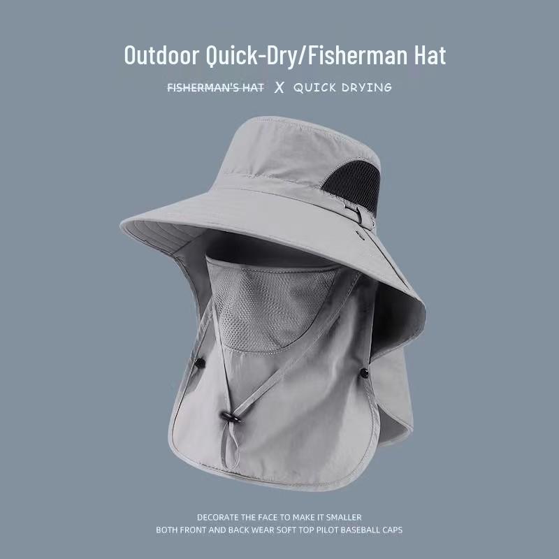 Unisex Outdoor UV-Schutz Sommerhut mit breiter Krempe zum Wandern & Angeln