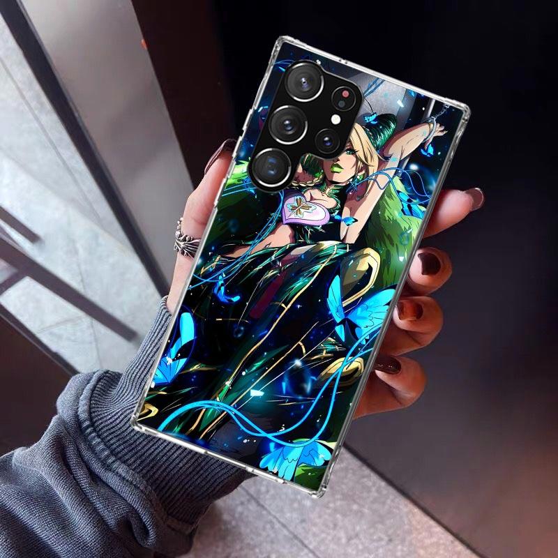 JoJo's Bizarre Adventure Cool Phone Case For Samsung Galaxy S26 S25 Edge S24 S23 Ultra S22 Plus S21 S20 FE Soft TPU Back Cover F