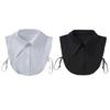 Women Shirt Collar Insert Accessory, Detachable Pointed Collar Panel with Button Front for Casual Daily Styling