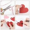 100pcs DIY Valentine's Day Tags Hanging Decoration Heart Shape Blank Heart Shaped Cards Red Pink Paper Gift Hanging Tag