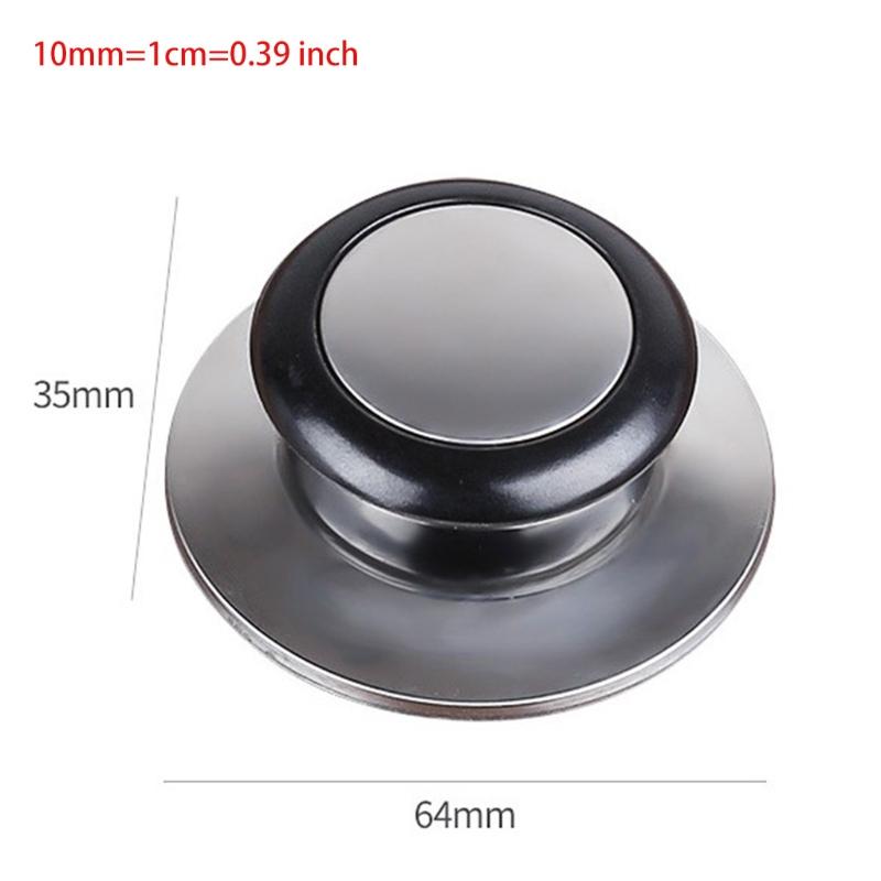 6Pcs Heat Resistant Pot Pan Lid Knob Kitchen Cookware Stainless Steel Handle